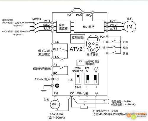 變頻器接線圖詳解圖，變頻器接線圖實例