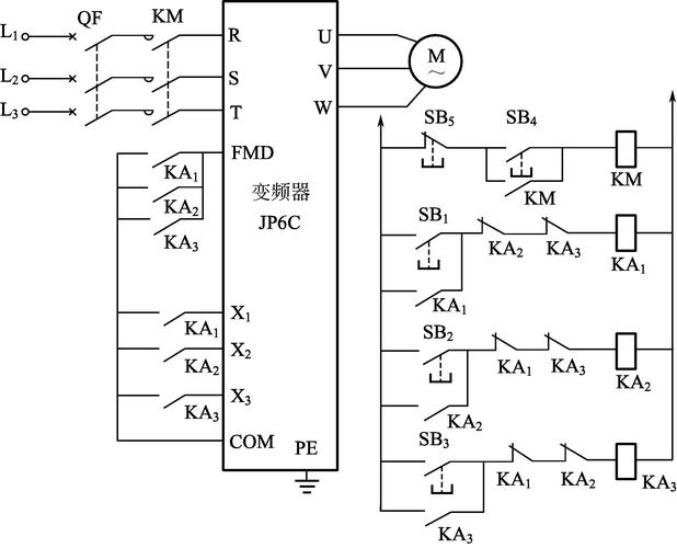 變頻器控制原理圖和回路，變頻器控制原理圖解析